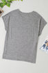 Crochet Lace Detail Oversized Tee